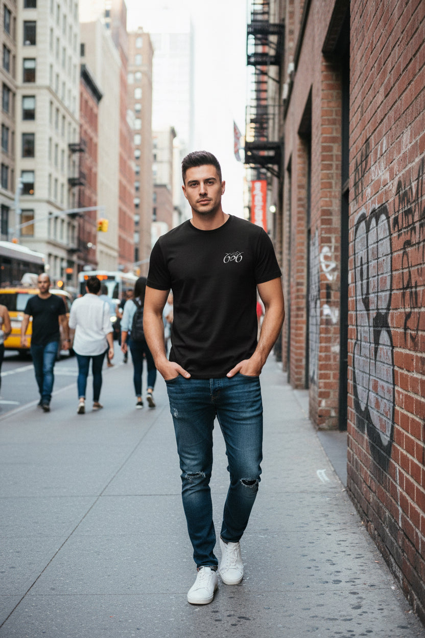 SLD BLK TRIBLEND - 3413C - FRONT
